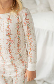 Spring Floral Garland PJs | Two-Piece Bamboo Pajama Set