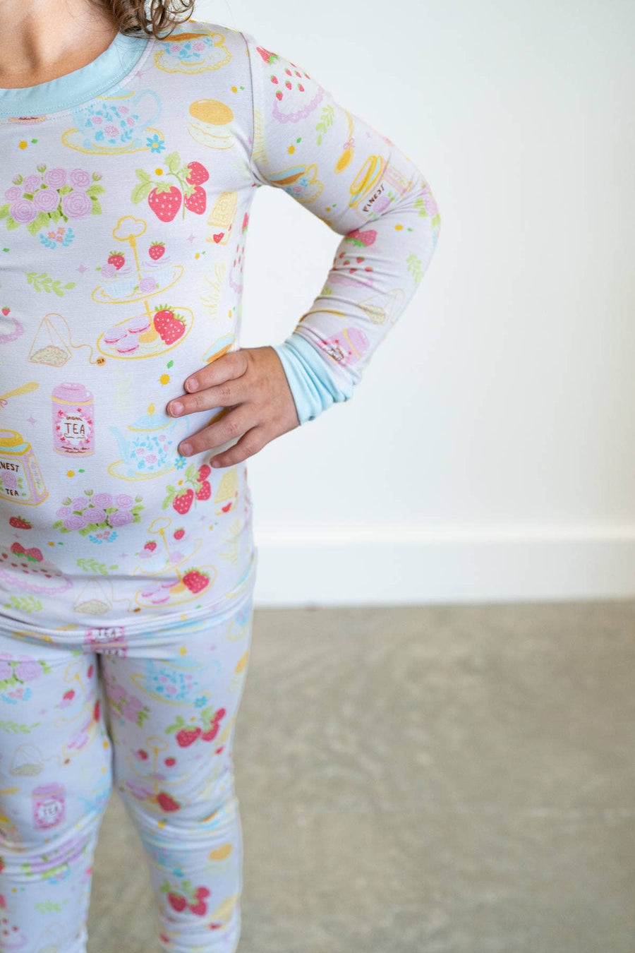 Springtime Afternoon Tea Bamboo Pajama | Two Piece PJs
