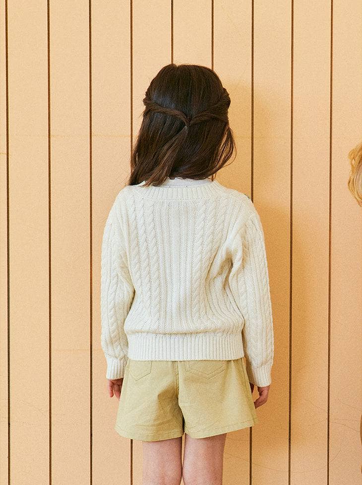 Rose Floral Embroidery Twist Cardigan