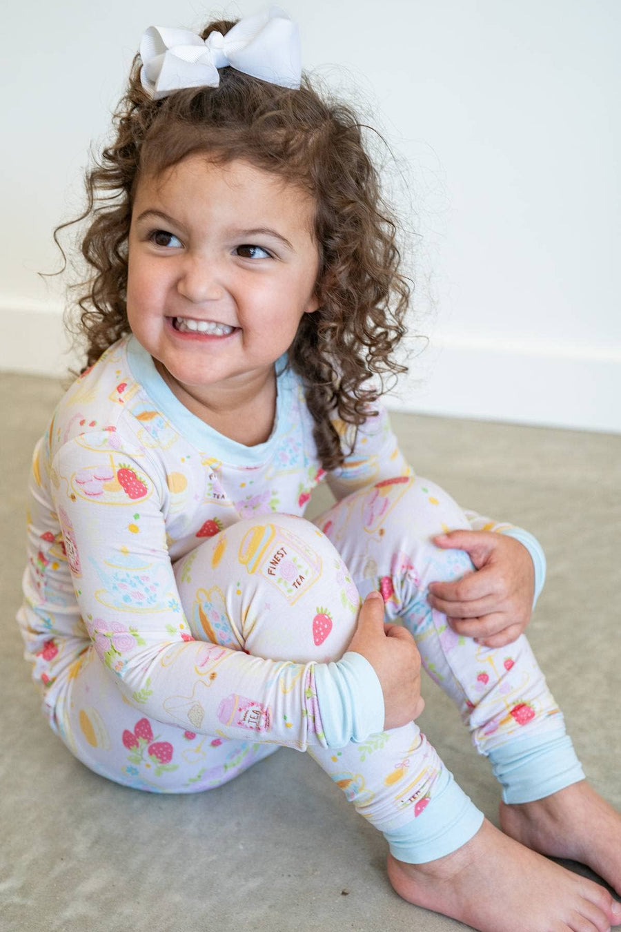Springtime Afternoon Tea Bamboo Pajama | Two Piece PJs