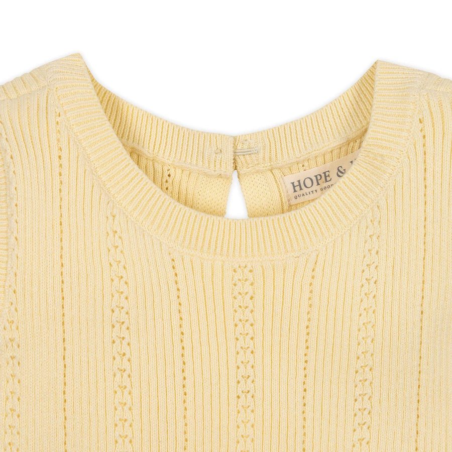 Organic Flounce Hem Sweater Dress