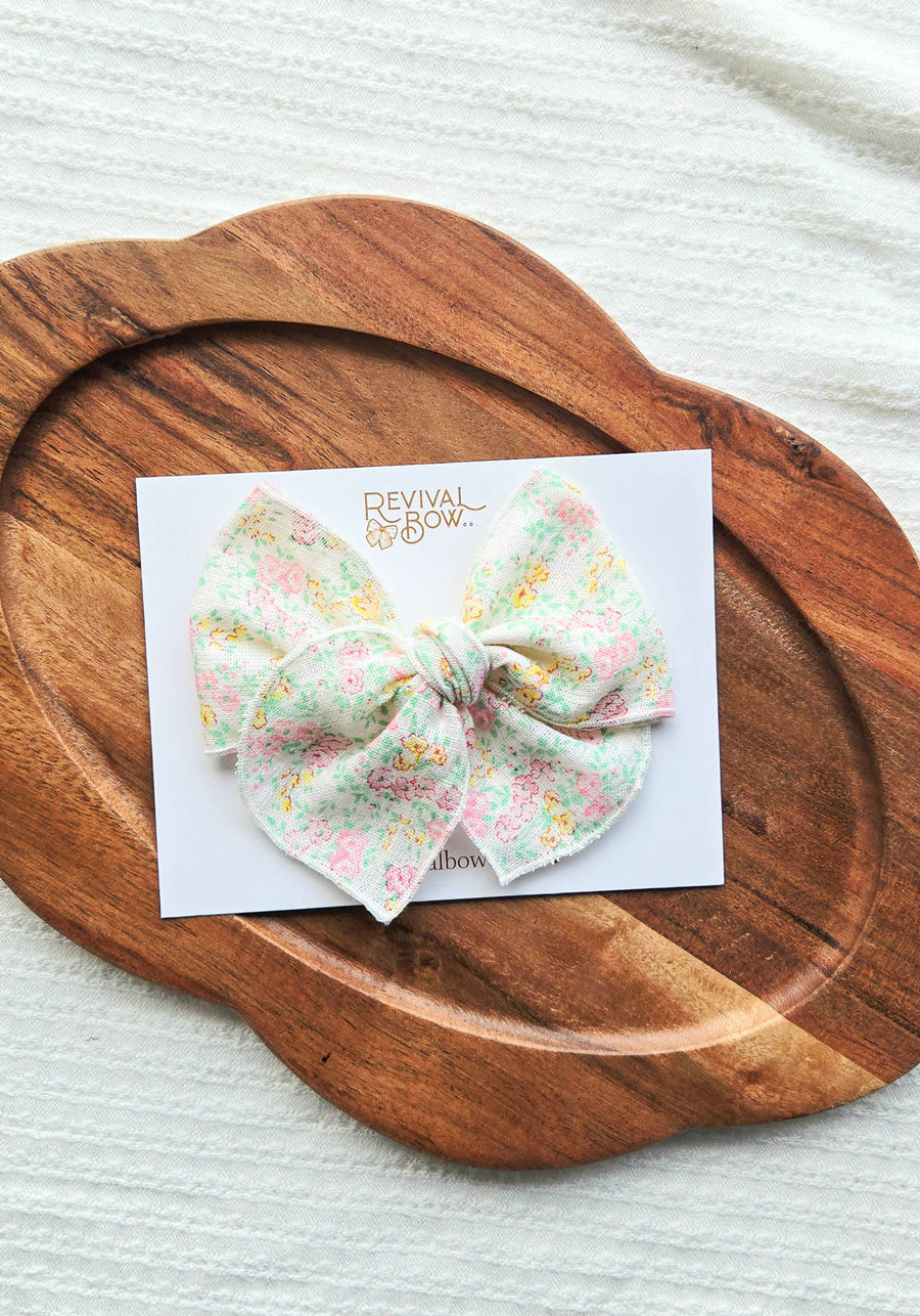 Fable Bow on Clip • Ginny Floral