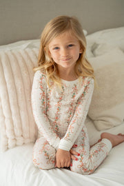 Spring Floral Garland PJs | Two-Piece Bamboo Pajama Set