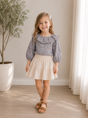 Meadow Blouse Blue Floral