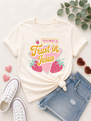 Tis So Sweet to Trust in Jesus Youth Faith Graphic Tee
