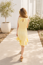 Organic Flounce Hem Sweater Dress