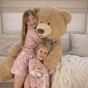 Girls Check Lapel Pajamas
