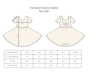 Short Sleeve Twirl Dress in Pink Tulips