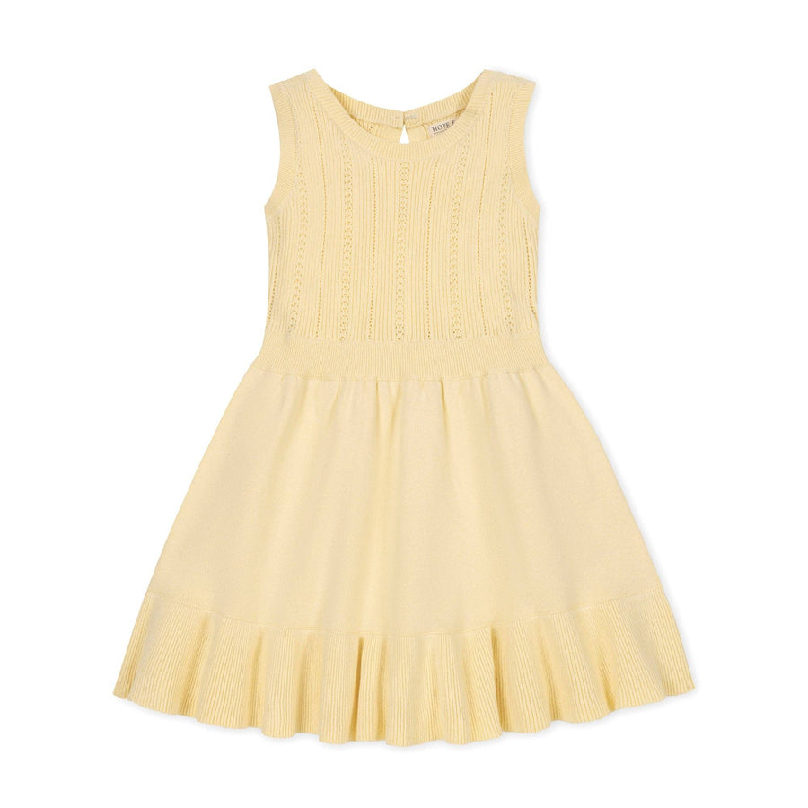 Organic Flounce Hem Sweater Dress