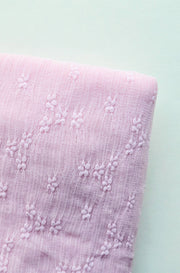 Long Tail Bow on Clip • Pink Floral Lace