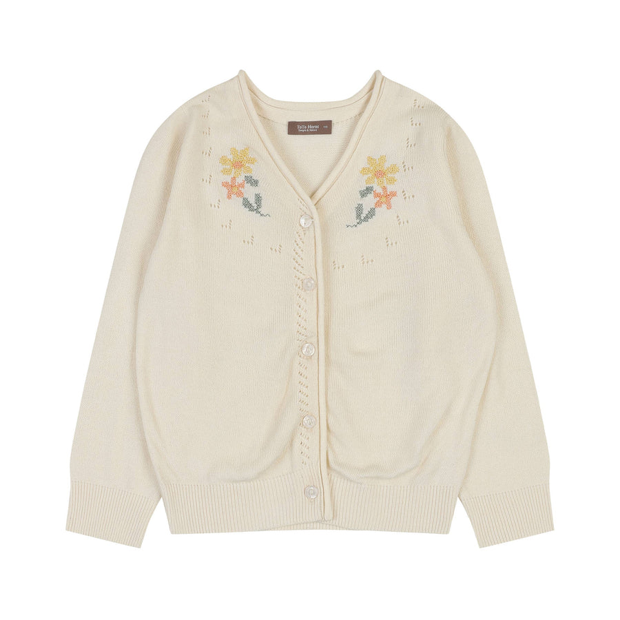 Floral Embroidery Cardigan
