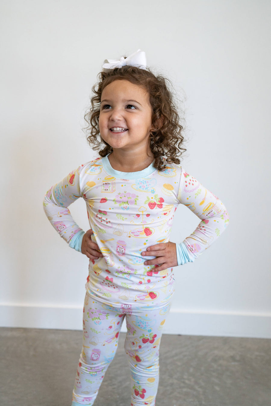 Springtime Afternoon Tea Bamboo Pajama | Two Piece PJs