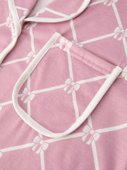 Girls Check Lapel Pajamas