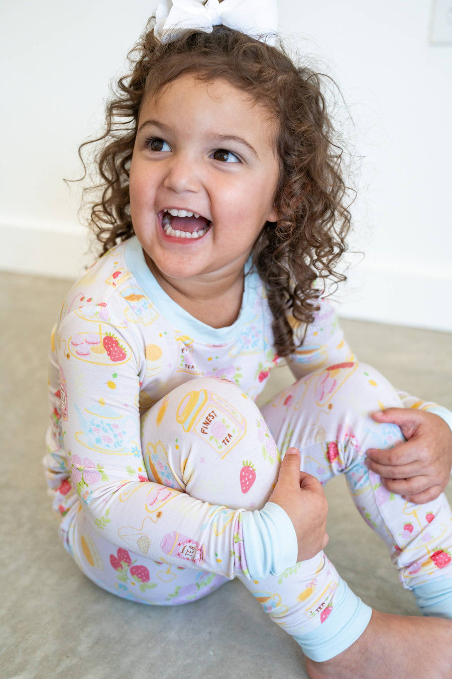 Springtime Afternoon Tea Bamboo Pajama | Two Piece PJs
