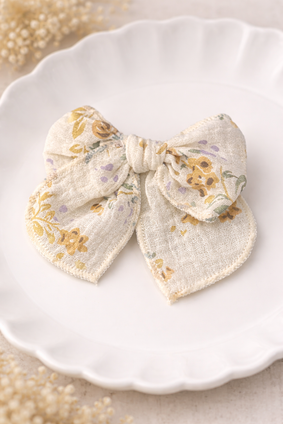 Wildflower Yellow Bow