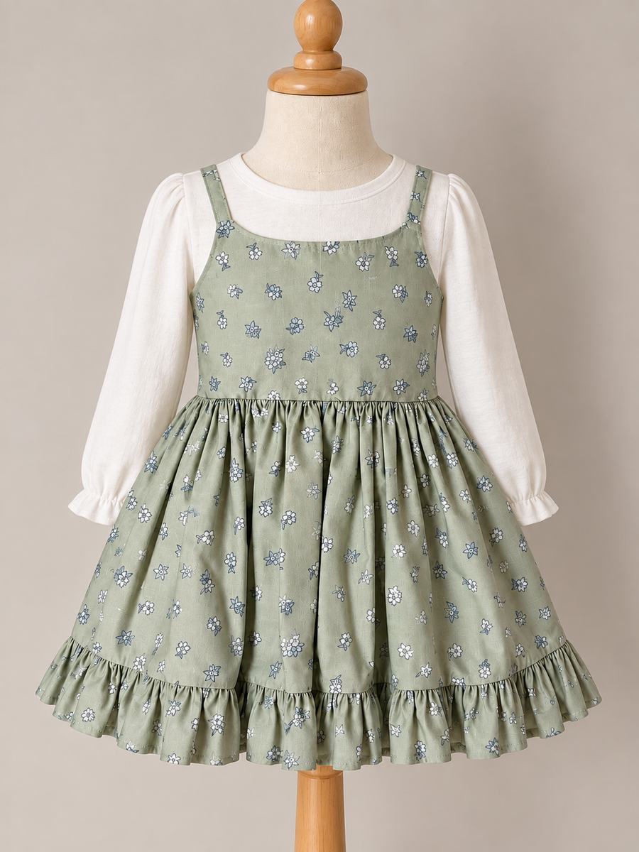 Rosalie Sage Green Floral Dress