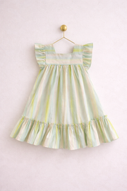Soft Summer Striped Dress (Green)
